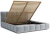 Polsterbett Doppelbett GIOTTO 160x200cm Stoff Monolith Dunkelgrau Bild 3