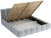 Polsterbett Doppelbett GIOTTO 160x200cm Stoff Monolith Dunkelgrau Bild 2