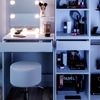 Vicco 'Isabelle' Schminktisch mit LED-Beleuchtung, Beistellschrank & Hocker, Holzspanplatte weiß, 60 x 40 x 140 cm Bild 5
