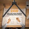 Quntis LED Schreibtischlampe 24W LED Doppelkopf Schwanenhals-Schreibtischlampe mit Klemmarm, Dimmbar, LED fest integriert, Kaltweiß/Naturweiß/Warmweiß, Schwanenhals-Büro-Tischlampe mit Fernbedienung für Home Office Bild 2