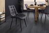 riess-ambiente Esszimmerstuhl ROADSTAR grau / schwarz - Samt, Metallbeine, Ziersteppung, Retro (Einzelartikel, 1 St), gepolsterter Stuhl - ideal für Küche, Esszimmer, Wohnzimmer & Büro Bild 2