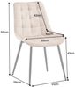 riess-ambiente Esszimmerstuhl ROADSTAR grau / schwarz - Samt, Metallbeine, Ziersteppung, Retro (Einzelartikel, 1 St), gepolsterter Stuhl - ideal für Küche, Esszimmer, Wohnzimmer & Büro Bild 4