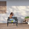 Relaxdays Gartenbank mit Sitzauflage Bild 4