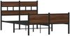 vidaXL Bettgestell ohne Matratze Braun Eiche 120x200 cm Holzwerkstoff 4017342 Bild 3