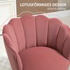 Stuhl 66x66x78,5 cm, gepolstert mit Samt-Touch, rosa Bild 4