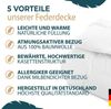 KNERST Federbettdecke Bettdecke mit weichen 10% Daunen & 90% Federn, Füllung: 90% Federn und 10% Daunen, Baumwollbezug, Kassetten Federbett, Daunen und Federn Bettdecke Bild 4