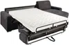 Vente-unique - CALITO Sofa SamtStoff Grau - B 223 cm152 cm x H 85 cm x L 298 cm Bild 4