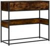 vidaXL Konsolentisch Räuchereiche 90x35x80 cm Holzwerkstoff 849176 Bild 2