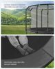 SONGMICS Trampolin 305 cm d, Gartentrampolin für Kinder mit Sicherheitsnetz, Randabdeckung, Leiter, schwarz Bild 3
