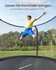 SONGMICS Trampolin 305 cm d, Gartentrampolin für Kinder mit Sicherheitsnetz, Randabdeckung, Leiter, schwarz Bild 2