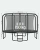 SONGMICS Trampolin 305 cm d, Gartentrampolin für Kinder mit Sicherheitsnetz, Randabdeckung, Leiter, schwarz Bild 5