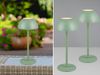 2er SET Akku LED Tischlampen kabellos für Innen & Außen, Grün - 30cm klein Bild 1
