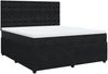 vidaXL Boxspringbett mit Matratze Schwarz 180x200 cm Samt 3294720 Bild 3