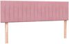 vidaXL Boxspringbett mit Matratze Rosa 160x220 cm Samt 3316460 Bild 5