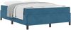 vidaXL Bettrahmen mit Matratze Dunkelblau 140 x 200 cm Stoff 3399070 Bild 2