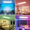 ZMH LED Deckenleuchte Modern 22W LED rechteckig Deckenlampe Dimmbar mit Fernbedienung BüroMemory Function, LED fest integriert, Warmweiß-Neutralweiß-Kaltweiß, Hohe Farbwiedergabeindex Bild 2