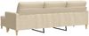 vidaXL 3-Sitzer-Sofa mit Hocker Creme 210 cm Stoff 3278251 Bild 5