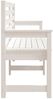vidaXL Gartenbank Weiß 159,5x48x91,5 cm Massivholz Kiefer 824068 Bild 5