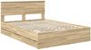 vidaXL Bettrahmen Sonoma-Eiche 150 x 200 cm Ingenieurs Holz 3407972 Bild 4