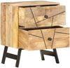 vidaXL Nachttisch 40x30x50 cm Massivholz Mango 285875 Bild 3