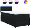 vidaXL Boxspringbett mit Matratze Schwarz 90x190 cm Samt 3289928 Bild 2