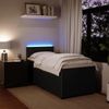 vidaXL Boxspringbett mit Matratze Schwarz 90x190 cm Samt 3289928 Bild 5