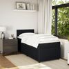 vidaXL Boxspringbett mit Matratze Schwarz 90x190 cm Samt 3289928 Bild 4