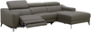 5325 Longchair-Sofa Echtleder-Bezug La Serena TG01.10, T541029 Dark grey Bild 2