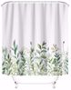 M&W DAS DESIGN Duschvorhang M&W DAS DESIGN Duschvorhang Vintage Garden Pflanzen Textil gelb grün Breite 180 cm Bild 4