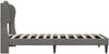 vidaXL Bettrahmen mit Kopfteil Dunkelgrau 90x190 cm Samt 3414692 Bild 5