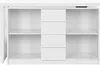 Vente-unique - PAVELO Büromöbel Holz, Platte Weiß - B 42 cm x H 76,5 cm x L 120 cm190 cm Bild 5