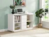 Vente-unique - PAVELO Büromöbel Holz, Platte Weiß - B 42 cm x H 76,5 cm x L 120 cm190 cm Bild 2