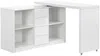 Vente-unique - PAVELO Büromöbel Holz, Platte Weiß - B 42 cm x H 76,5 cm x L 120 cm190 cm Bild 3