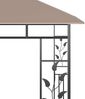 Gartenpavillon, Pavillon mit Moskitonetz 3 x 3 x 2,73 m Taupe 180 g/m² Bild 4