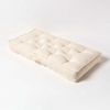 Homescapes Sitzkissen Sitzauflage für Zweisitzer-Sofa 100 x 48 cm – dickes Sitzkissen creme Bild 2