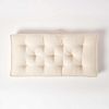 Homescapes Sitzkissen Sitzauflage für Zweisitzer-Sofa 100 x 48 cm – dickes Sitzkissen creme Bild 3