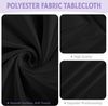 6er-Pack Schwarze Tischdecken 153 x 320 cm für Hochzeit Party Halloween Bild 3