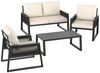 tectake Gartenlounge-Set Garten-Lounge Set, (Set, 4-tlg), im Rope-Design mit Aluminiumgestell Bild 5