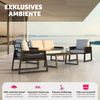 tectake Gartenlounge-Set Garten-Lounge Set, (Set, 4-tlg), im Rope-Design mit Aluminiumgestell Bild 3