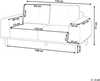 2-Sitzer Stoffsofa Hellbeige LAURILA Bild 2