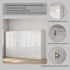 OTTO home Kleiderschrank Trento Schlafzimmerschrank Garderobe hochglanz Schrank mit 8 Türen und 6 Schubladen, hochglänzende Fronten Bild 3