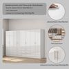 OTTO home Kleiderschrank Trento Schlafzimmerschrank Garderobe hochglanz Schrank mit 8 Türen und 6 Schubladen, hochglänzende Fronten Bild 4