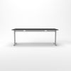 Rheinland Möbel Statio Schreibtisch 200x100 cm höhenverstellbar ±10 mm – in Graphit – XXL-Bürotisch für Führungsebene & Konferenzräume, gerader Fuß, Kabelwanne, einfache Montage, FSC® zertifiziert Bild 2