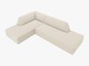 Micadoni Ecksofa Ruby 4-Sitzer Links Kord Scala Helles Beige Bild 3