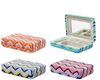 WestCraft Schmucketui tragbares kleines Schmuckkästchen Etui, Reise Schmuckaufbewahrung, Schmuckschatulle Reise Mini Jewelry Box für Ringe, Ohrringe, Halskette Bild 3