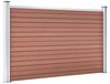 vidaXL Gartenzaun WPC 526x106 cm Braun 3053244 Bild 3