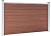 vidaXL Gartenzaun WPC 526x106 cm Braun 3053244 Bild 2