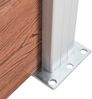 vidaXL Gartenzaun WPC 526x106 cm Braun 3053244 Bild 5