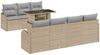 vidaXL Gartensofa-set mit Kissen 8 pcs Beige Poly-Rattan 3348406 Bild 2