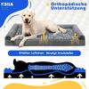 Premium Orthopädisches Hundebett Grosse Hunde 105x70x18cm waschbar grau Bild 2